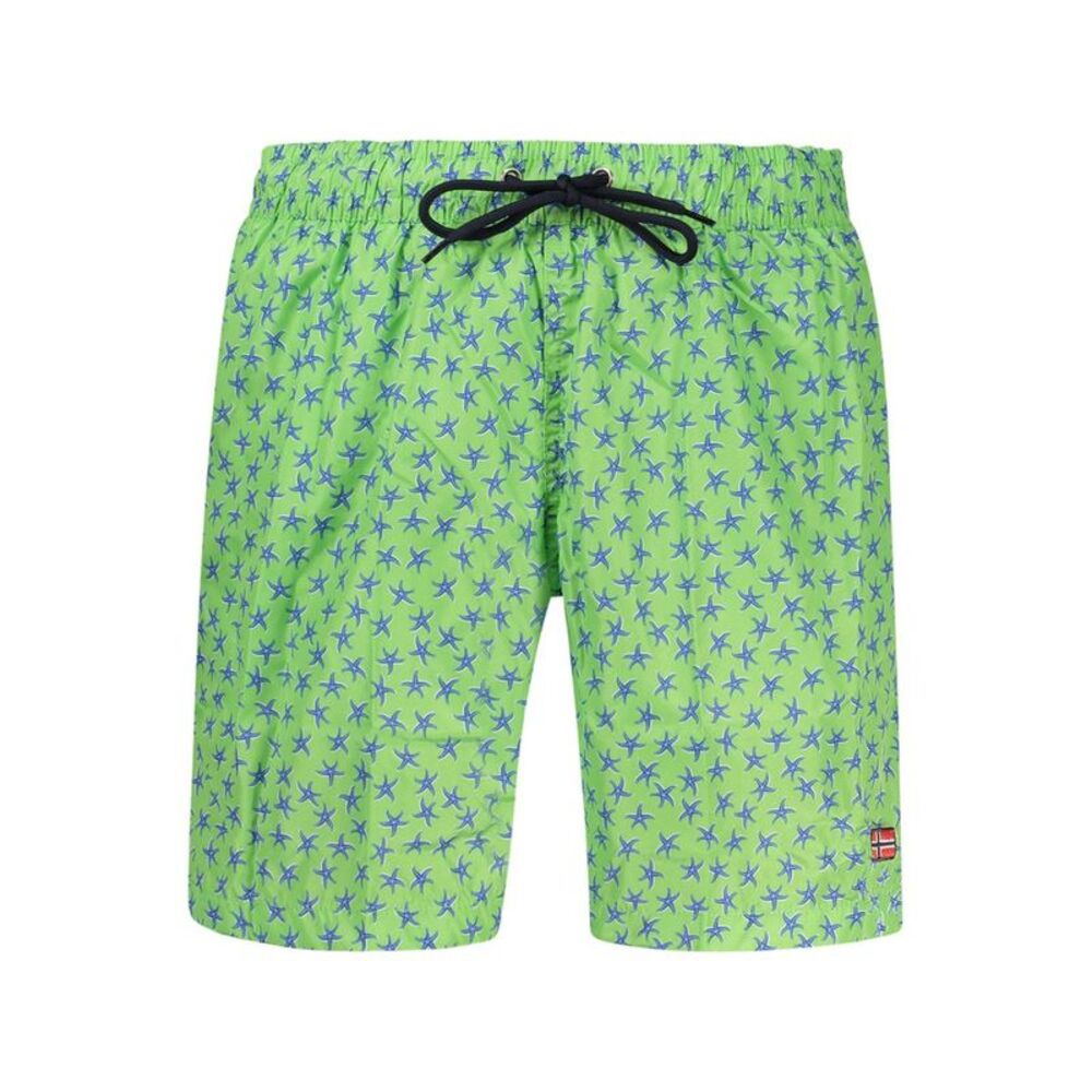 Norway 1963 Green Polyester Men's Swim Men's Shorts